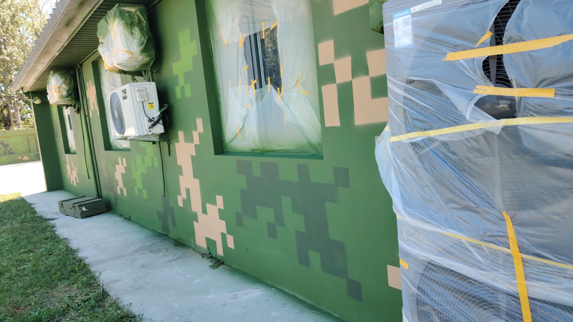 鄂尔多斯外墙迷彩漆施工多少钱 伪装迷彩漆  